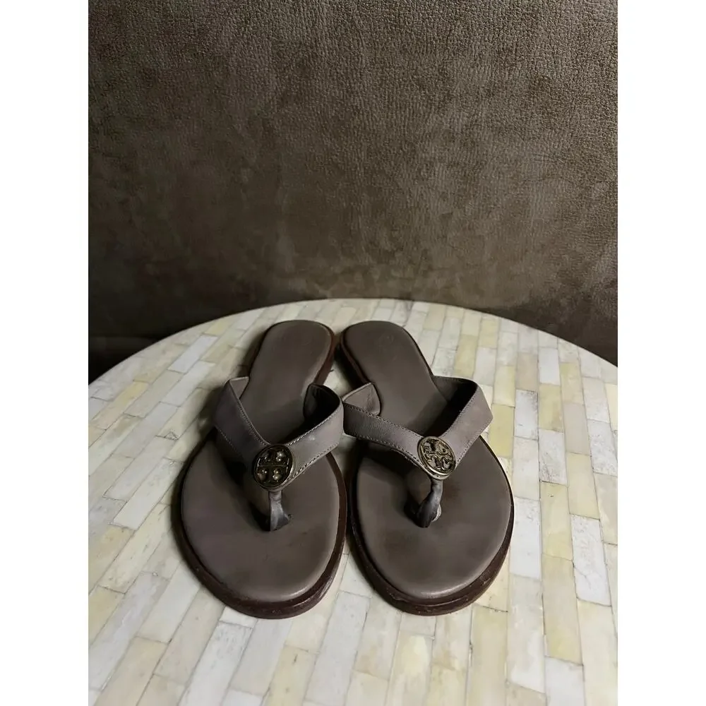Tory Burch Benton Leather Thong Sandals